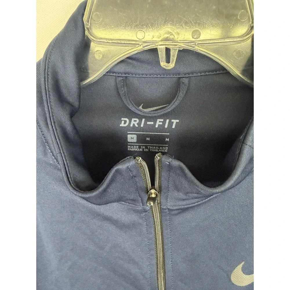 Nike Dri Fit jacket M full zip long sleeve high collar polyester